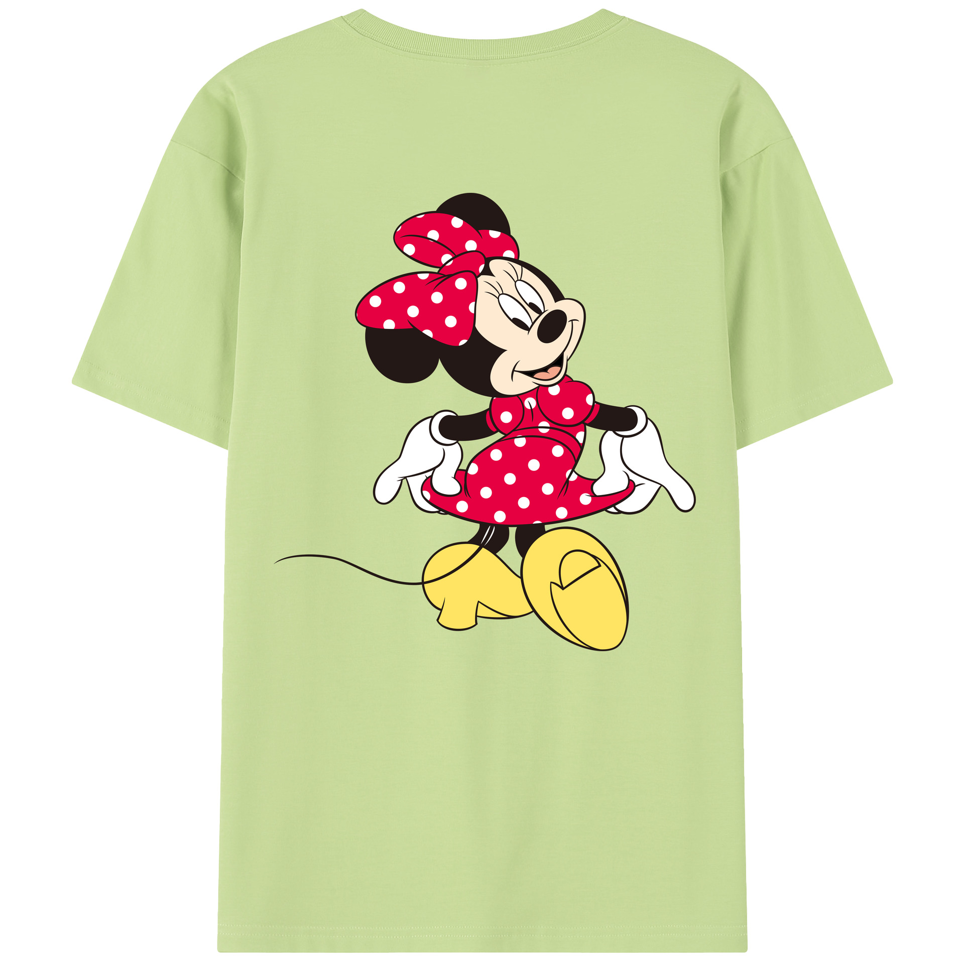 （画像用） ミッキーマウス Mickey Mouse 綿100％半袖Tシャツ（背面プリント）